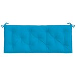 vidaXL Coussins de banc de jardin 2 Pièces bleu clair tissu Oxford