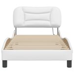 vidaXL Cadre de lit avec LED sans matelas blanc 90x190 cm