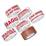 Ruban adhésif pour usage palette bande de garantie raja 50 mm x 100 m (lot de 6)