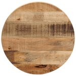 vidaXL Dessus de table Ø 40x2 5 cm rond bois massif de manguier brut