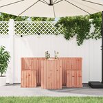 vidaXL Set de balcon 2 places bois de Douglas massif