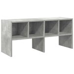 vidaXL Étagère à chaussures empilable gris béton 89 5x30x40 cm