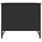 vidaXL Table basse noir 85 5x51x45 cm bois d'ingénierie