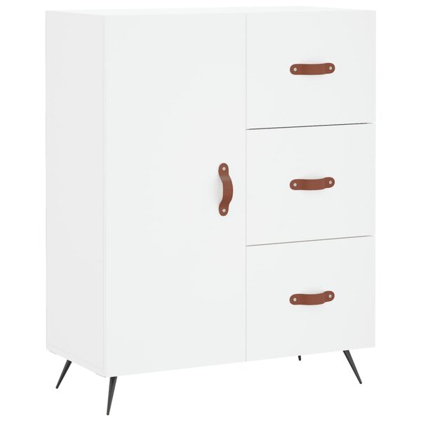vidaXL Buffet blanc 69 5x34x90 cm bois d'ingénierie