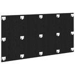 vidaXL Tête de lit Chêne noir 160 x 1 5 x 80 cm Bois d'ingénierie