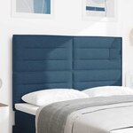 vidaXL Tête de lit avec tête de lit Bleu 160 cm Cuir synthétique