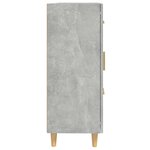 vidaXL Buffet Gris béton 69 5x34x90 cm Bois d'ingénierie