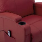 Vidaxl fauteuil releveur inclinable bordeaux similicuir