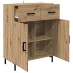 vidaXL Buffet Chêne artisanal 69 5 x 34 x 90 cm Bois d'ingénierie