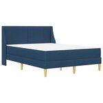 vidaXL Cadre de lit avec matelas avec tête de lit Polyester