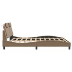 vidaXL Cadre de lit sans matelas cappuccino 180x200 cm similicuir