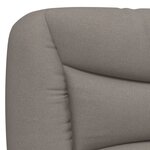 vidaXL Coussin de tête de lit Hvar taupe 100 cm tissu