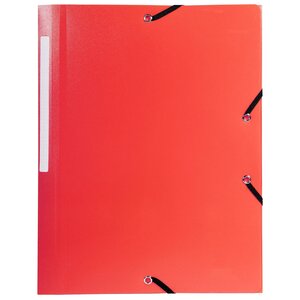 Chemise À Élastique 3 Rabats Polypropylène 5/10e Opaque - A4 - Rouge - X 50 - Exacompta