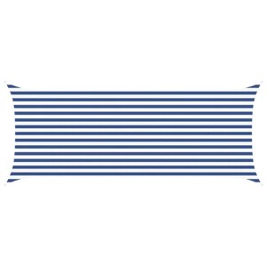 vidaXL Voile d'ombre Bleu et Blanc 2 x 5 m 100   polyester Oxford