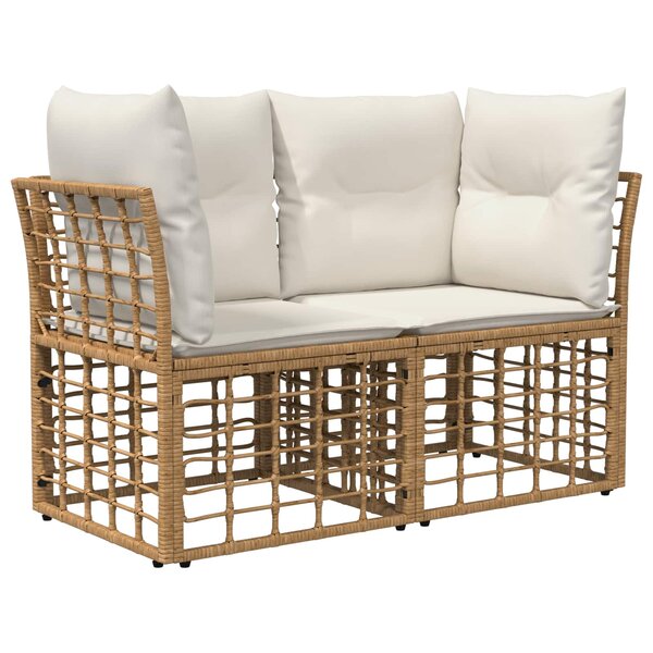 vidaXL Loveseat d'extérieur 2 pièces 2-Nombre de places