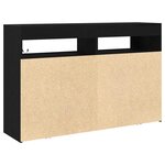 vidaXL Buffet Chêne noir 116 x 30 x 75 cm Bois d'ingénierie