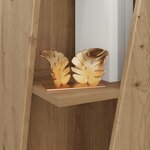 vidaXL Étagère latérale Chêne artisanal 33 x 32 x 70 5 cm