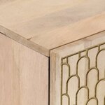 vidaXL Ensemble de meubles de salle de bain 3 Pièces bois manguier massif