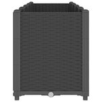 vidaXL Jardinière noir 160x40x53 cm polypropylène