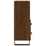 vidaXL Buffet Chêne marron 34 5x34x90 cm Bois d'ingénierie
