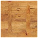 vidaXL Dessus de table 50x50x3 8 cm carré bois massif manguier