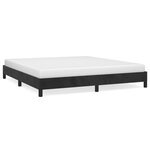 vidaXL Cadre de lit Noir 180 x 200 cm Velours