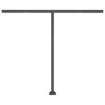 vidaXL Auvent manuel rétractable sur pied 350x250 cm Crème