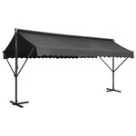 vidaXL Auvent sur pied 500 x 300 cm Anthracite