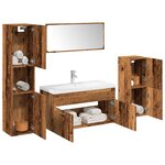 vidaXL Ensemble de meubles salle de bain 5 Pièces bois d'ingénierie