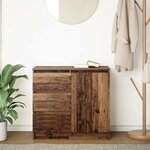 vidaXL Buffet avec tiroir vieux bois 71x35x65 cm bois d'ingénierie