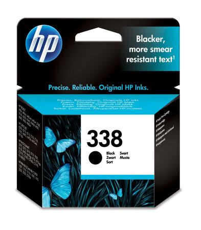 Hp hp 338 ink black 11ml blister hp 338 original cartouche dencre noir capacite standard 11ml 450 pages 1-pack blister multi tag