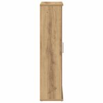 vidaXL Meuble de salle de bain avec porte-rouleau chêne artisanal