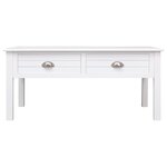 vidaXL Table basse Blanc 100 x 50 x 45 cm Bois