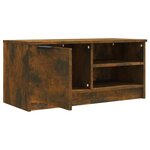 vidaXL Meubles TV 2 Pièces Chêne fumé 80x35x36 5 cm Bois d'ingénierie