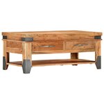 vidaXL Table basse 110x52x45 cm Bois d'acacia solide