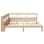 vidaXL Lit bibliothèque sans matelas 180x200 cm bois massif de pin