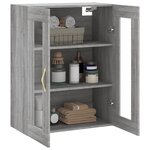 vidaXL Armoire murale sonoma gris 69 5x34x90 cm