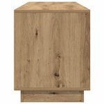 vidaXL Meuble TV avec éclairages LED chêne artisanal 160 5x41x50 cm