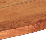 vidaXL Dessus de table 120x60x2 5 cm ovale bois massif d'acacia