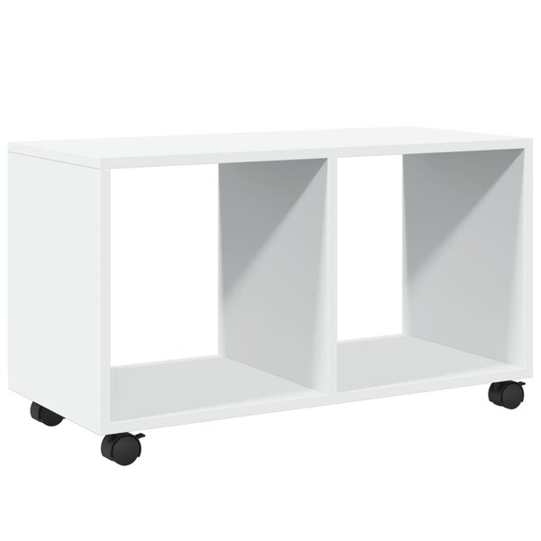 vidaXL Armoire à roulettes blanc 72x33x42 5 cm bois d'ingénierie