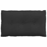 vidaXL Coussin de Dos Noir 80 x 50 cm Tissu en microfibre