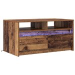 vidaXL Table basse Bois ancien 90 x 50 x 45 cm Bois d'ingénierie
