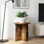 vidaXL Support de Plante 2 pièces Chêne fumé 40 x 40 x 40 cm