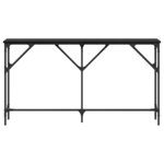 vidaXL Table console Chêne noir 140 x 23 x 75 cm