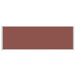 vidaXL Auvent latéral rétractable de patio 200x600 cm Marron
