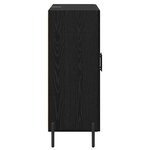 vidaXL Buffet Chêne noir 69 5 x 34 x 90 cm Bois d'ingénierie et fer