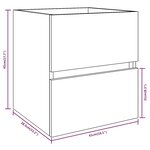 vidaXL Armoire d'évier Sonoma gris 41x38 5x45 cm Bois d'ingénierie