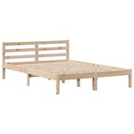 vidaXL Cadre de lit sans matelas 140x190 cm bois de pin massif
