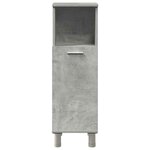 vidaXL Ensemble de meubles de salle de bain 4 Pièces gris béton