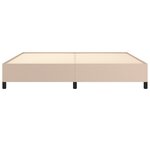 vidaXL Cadre de lit sans matelas cappuccino 200x200 cm similicuir